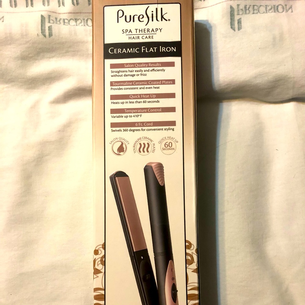 Pure silk ceramic flat iron